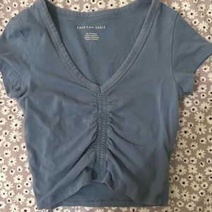 American eagle Blue baby tee